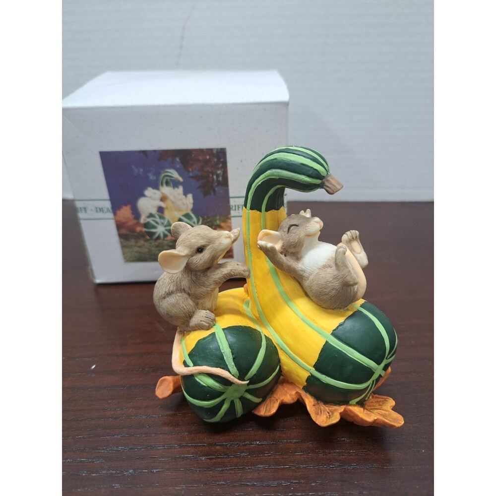 Charming Tails Gourd Slide Figurine